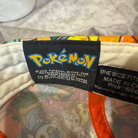 Colorful Pokémon Nintendo Pikachu Snapback Hat OSFA‎ - Picture 5 of 5